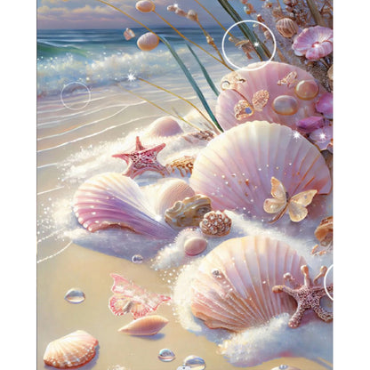 Fantasy Shell - Full Round Drill Diamond Painting 40*50CM