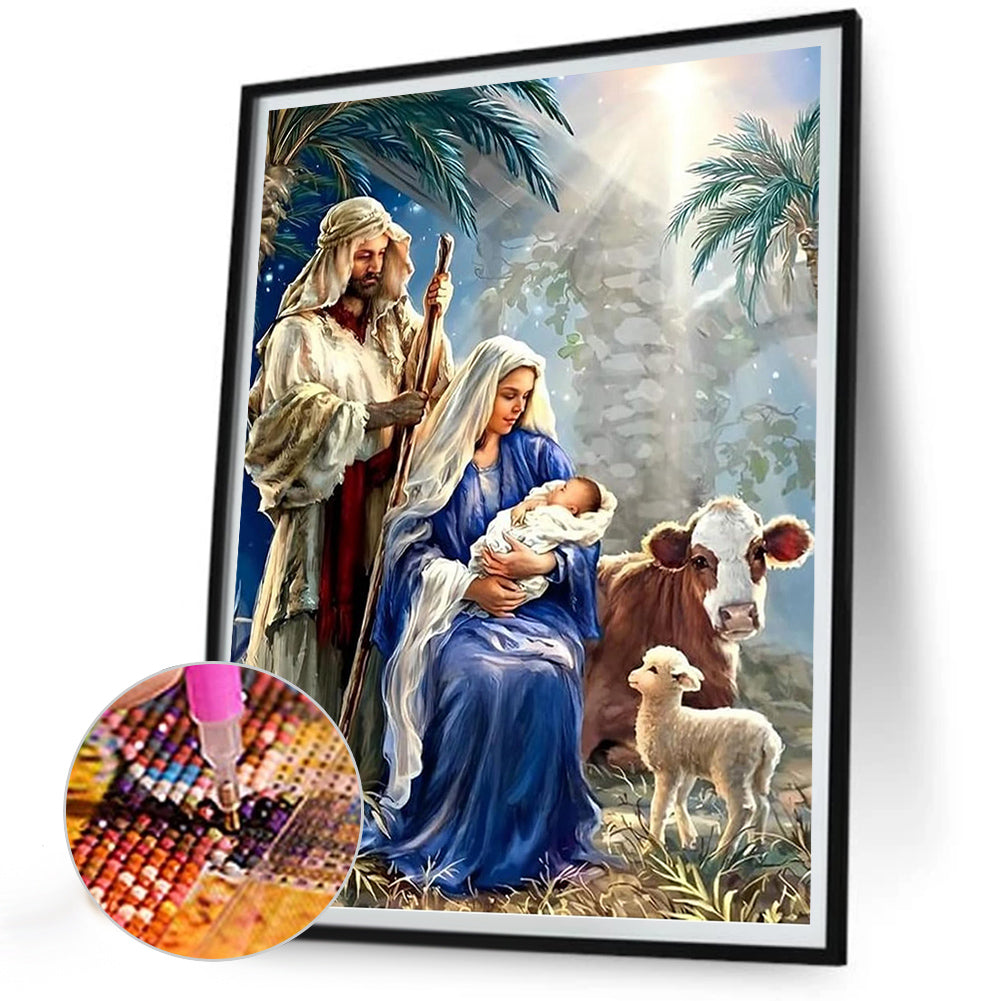 Jesus - Full Round Drill Diamond Painting 30*40CM