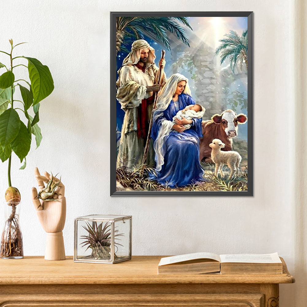 Jesus - Full Round Drill Diamond Painting 30*40CM