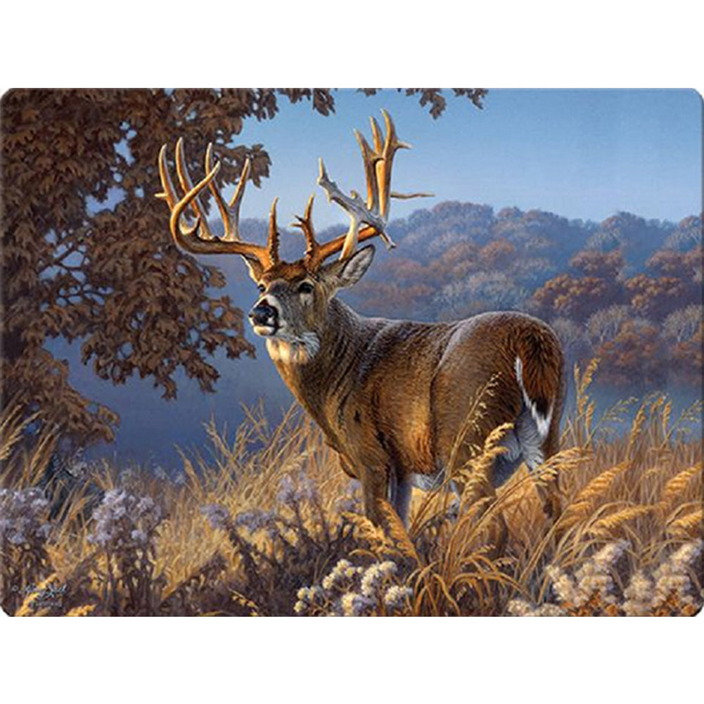 Reindeer - Full Square Drill Diamond Painting 40*30CM