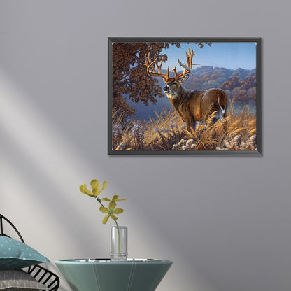 Reindeer - Full Square Drill Diamond Painting 40*30CM