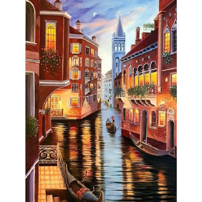 Venice Town - Full Square Drill Diamond Painting 30*40CM