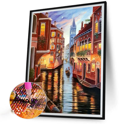 Venice Town - Full Square Drill Diamond Painting 30*40CM