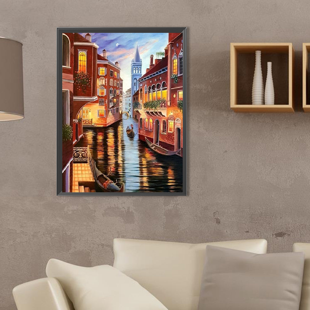 Venice Town - Full Square Drill Diamond Painting 30*40CM