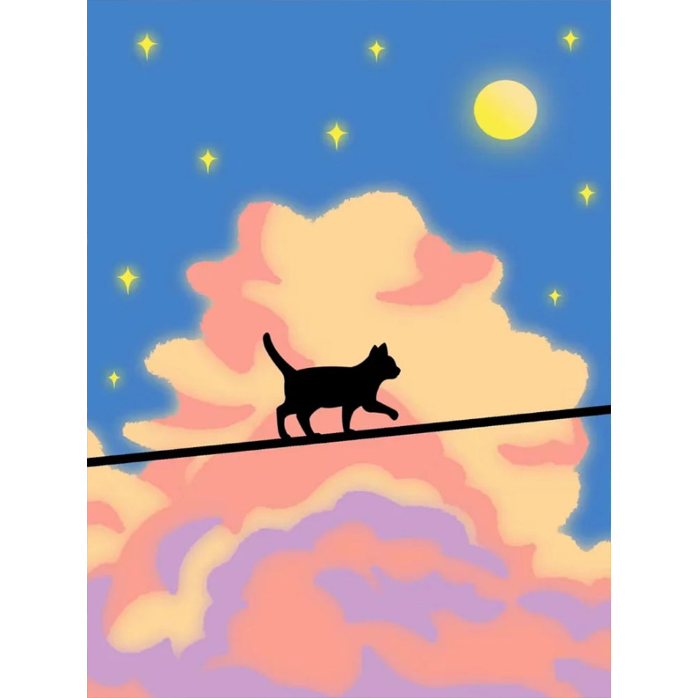 Cartoon Landscape Painting - Full Round Drill Diamond Painting 30*40CM