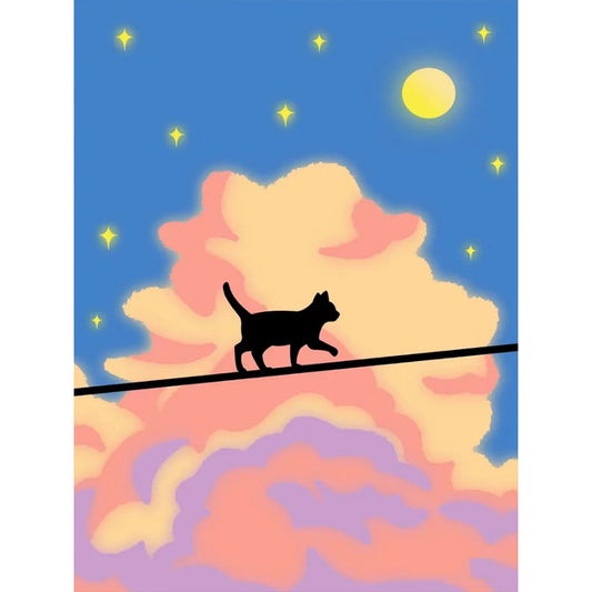 Cartoon Landscape Painting - Full Round Drill Diamond Painting 30*40CM