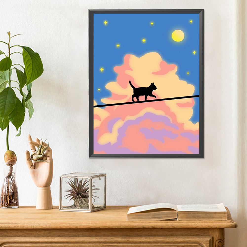 Cartoon Landscape Painting - Full Round Drill Diamond Painting 30*40CM