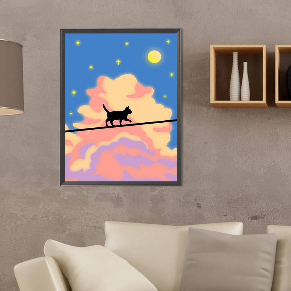 Cartoon Landscape Painting - Full Round Drill Diamond Painting 30*40CM