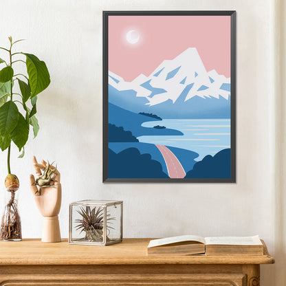 Cartoon Landscape Painting - Full Round Drill Diamond Painting 30*40CM