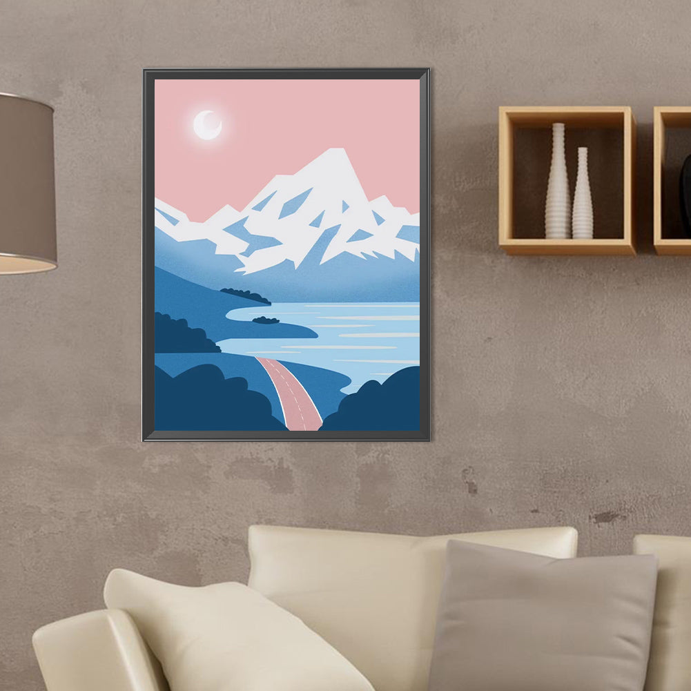 Cartoon Landscape Painting - Full Round Drill Diamond Painting 30*40CM