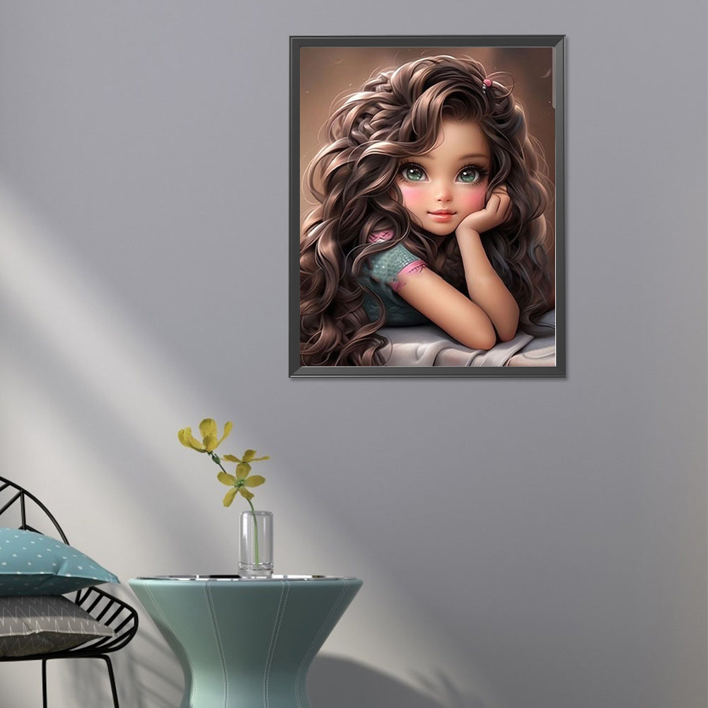 Sweet Cool Girl - Full Round Drill Diamond Painting 40*50CM