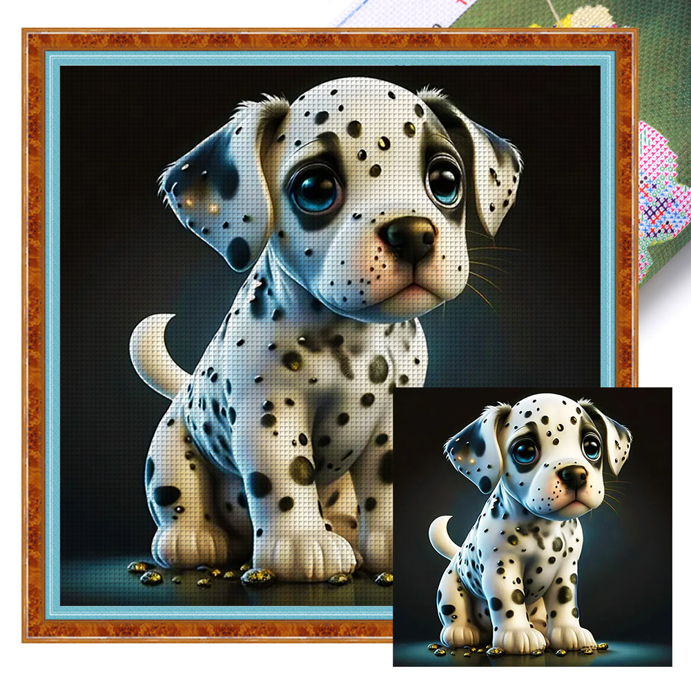 Dalmatian - 11CT Stamped Cross Stitch 40*40CM