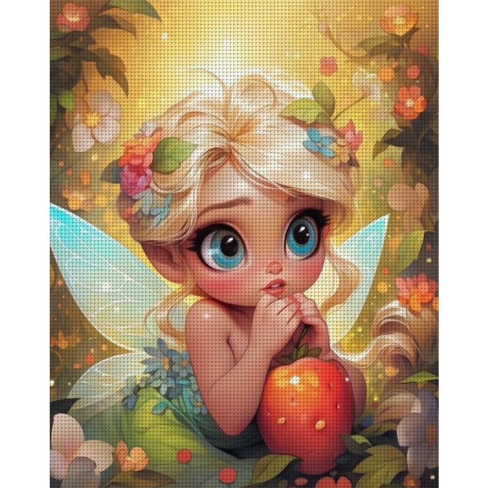 Flower Fairy Girl - 11CT Stamped Cross Stitch 50*60CM
