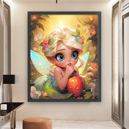 Flower Fairy Girl - 11CT Stamped Cross Stitch 50*60CM