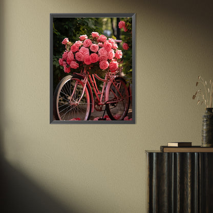 Rose Bike - Full Square Drill Diamond Painting 30*40CM