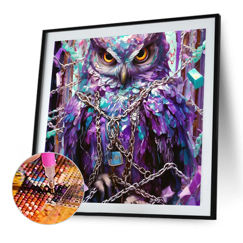 Owl - Full Square Drill Diamond Painting 40*40CM