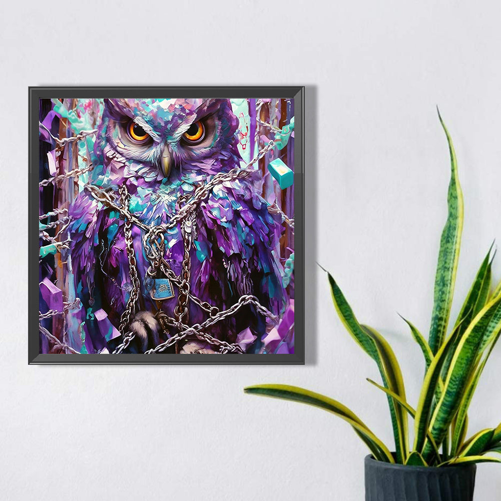 Owl - Full Square Drill Diamond Painting 40*40CM