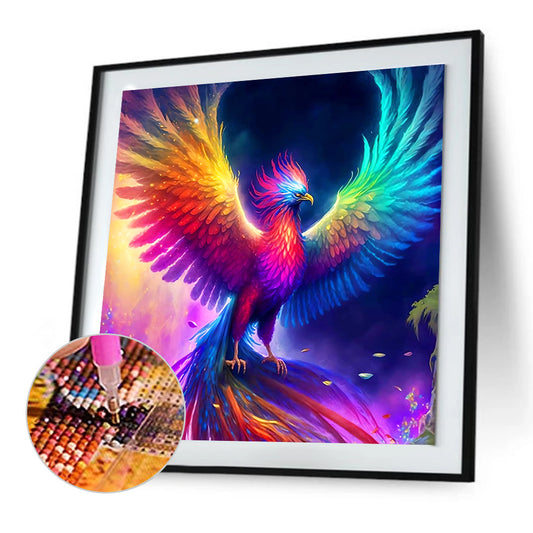 Colorful Phoenix - Full Round Drill Diamond Painting 30*30CM