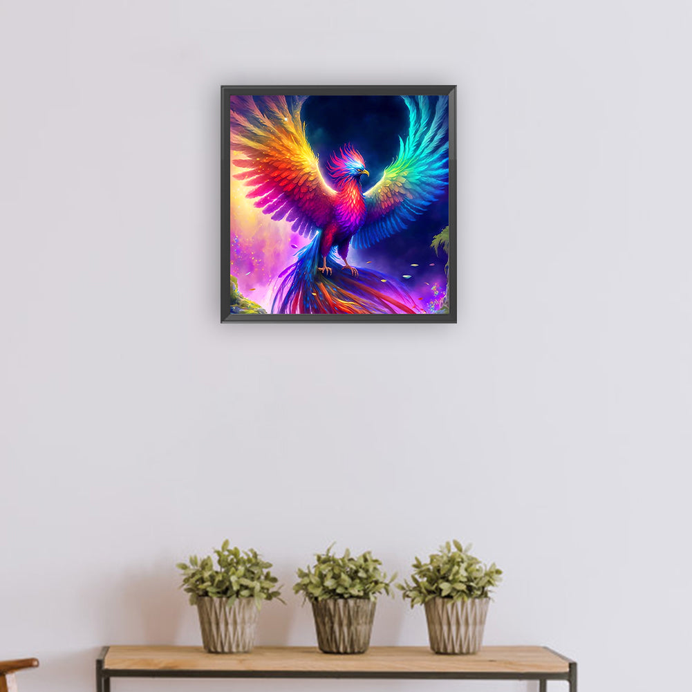 Colorful Phoenix - Full Round Drill Diamond Painting 30*30CM