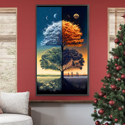 Four Seasons Tree - Full Round Drill Diamond Painting 40*70CM