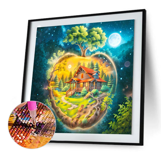 Quiet Apple Forest - Full Round Drill Diamond Painting 30*30CM