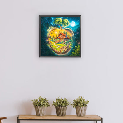 Quiet Apple Forest - Full Round Drill Diamond Painting 30*30CM
