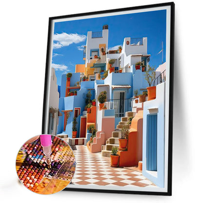 Colorful House - Full Square Drill Diamond Painting 40*50CM