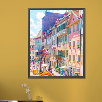 Colorful House - Full Square Drill Diamond Painting 40*50CM