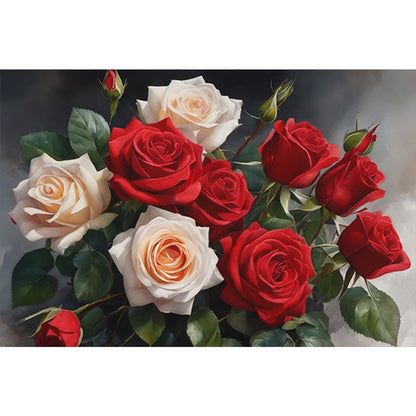 Roses - Full Square Drill Diamond Painting 60*40CM