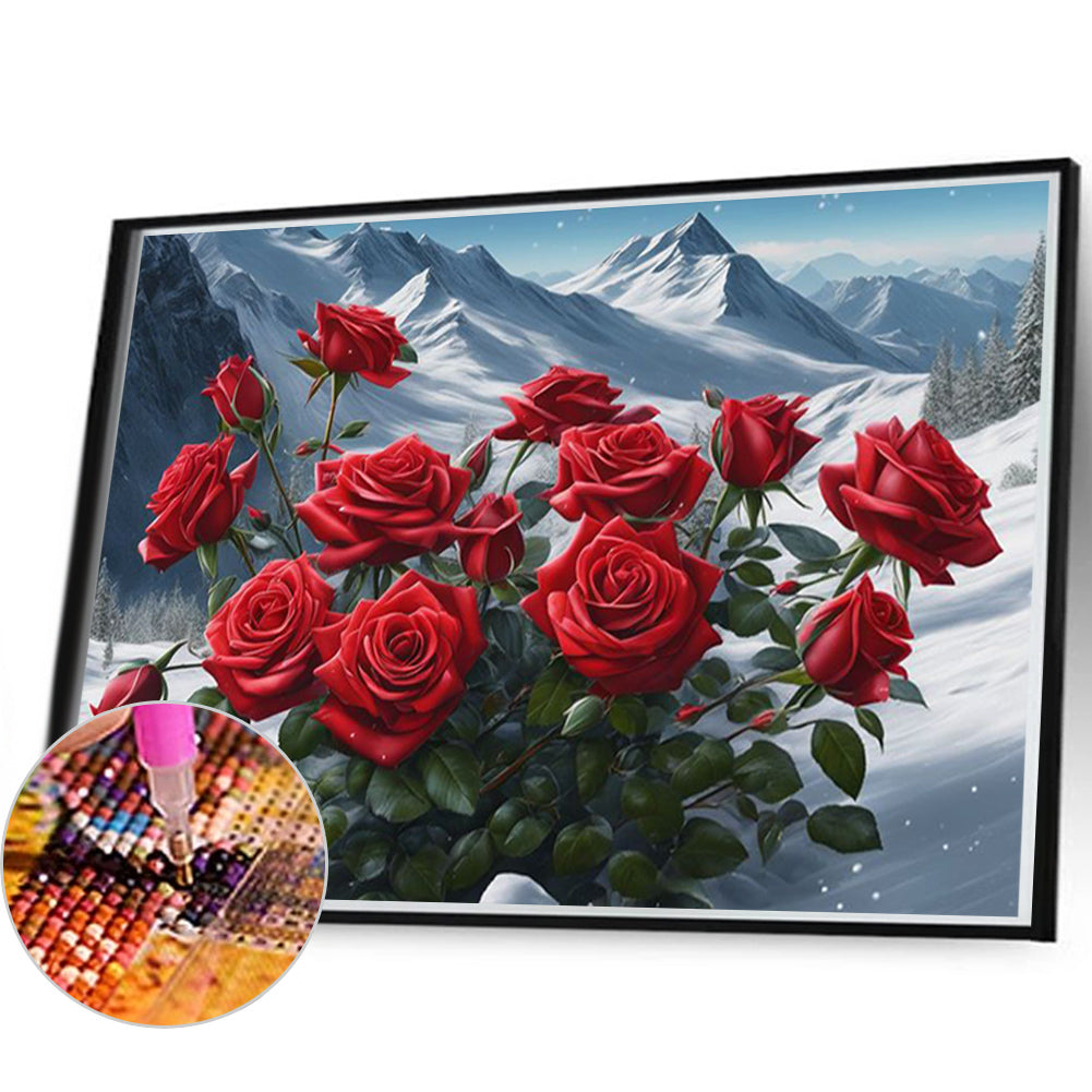 Roses - Full Square Drill Diamond Painting 60*40CM