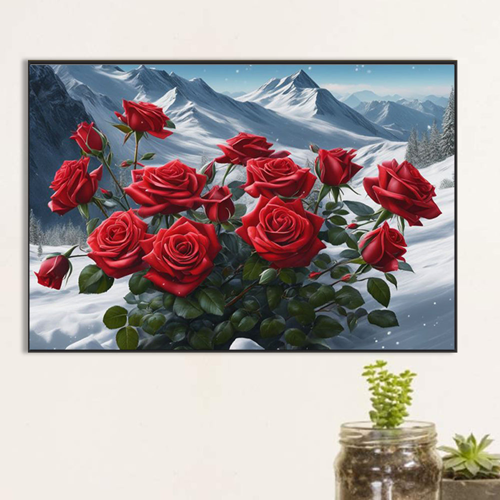 Roses - Full Square Drill Diamond Painting 60*40CM