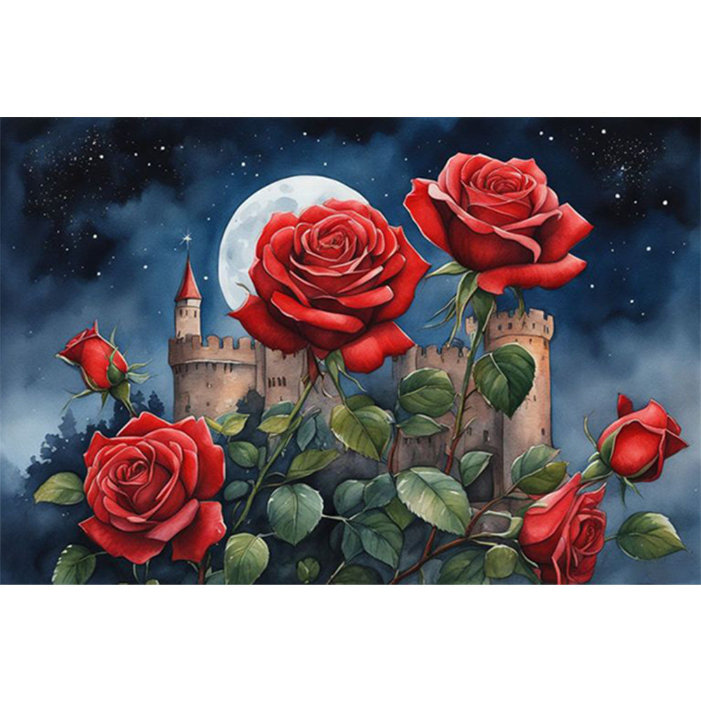 Roses - Full Square Drill Diamond Painting 60*40CM