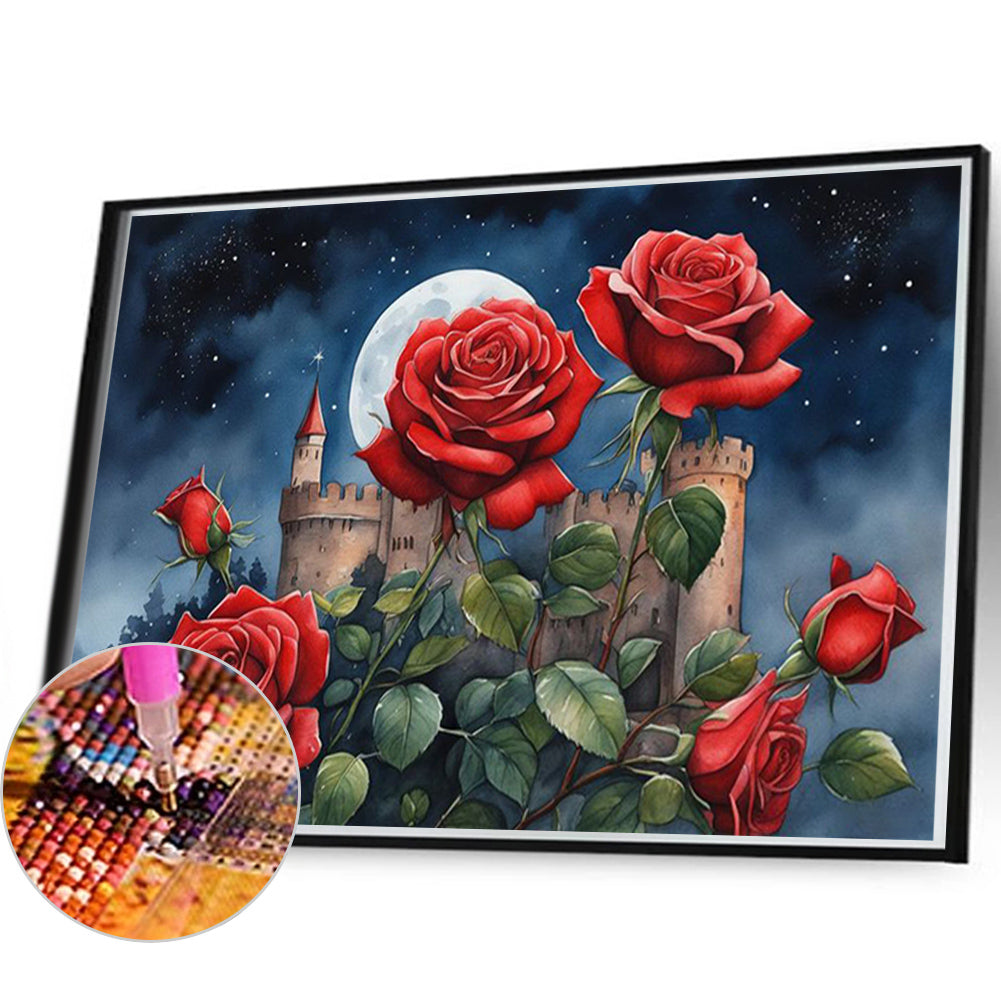 Roses - Full Square Drill Diamond Painting 60*40CM