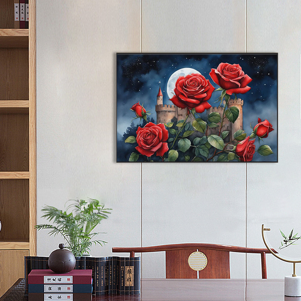 Roses - Full Square Drill Diamond Painting 60*40CM