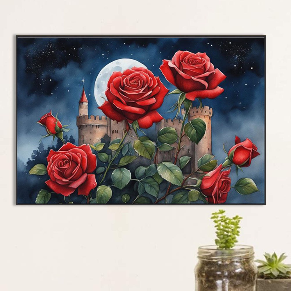 Roses - Full Square Drill Diamond Painting 60*40CM