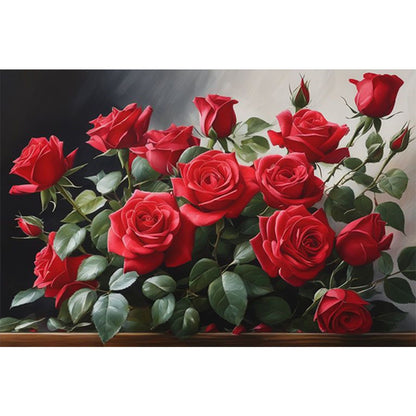 Roses - Full Square Drill Diamond Painting 60*40CM