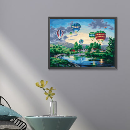 Hot Air Balloon - Full Square Drill Diamond Painting 40*30CM