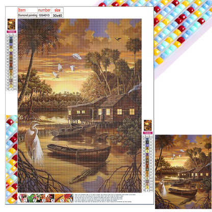 Woods House - Full Square Drill Diamond Painting 30*40CM