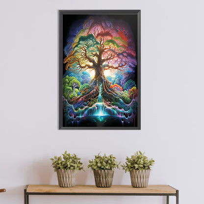 Psychedelic Tree - Full Round Drill Diamond Painting 30*45CM