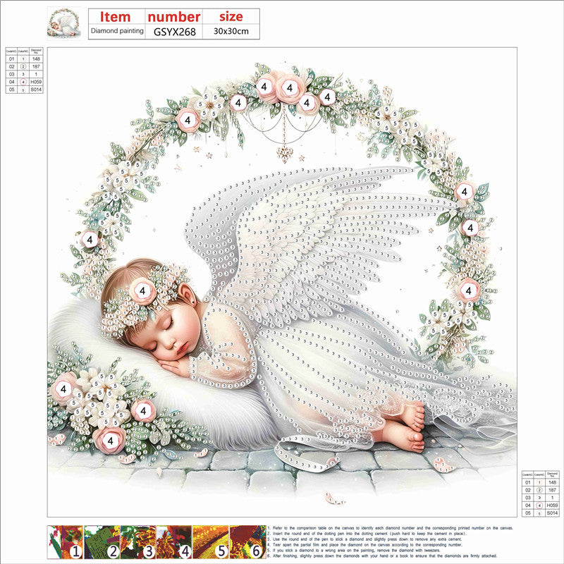 Angel Child - Special Shaped Drill Diamond Painting 30*30CM