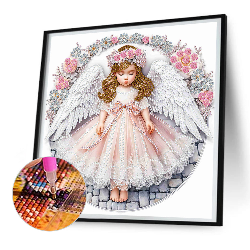 Angel Child - Special Shaped Drill Diamond Painting 30*30CM