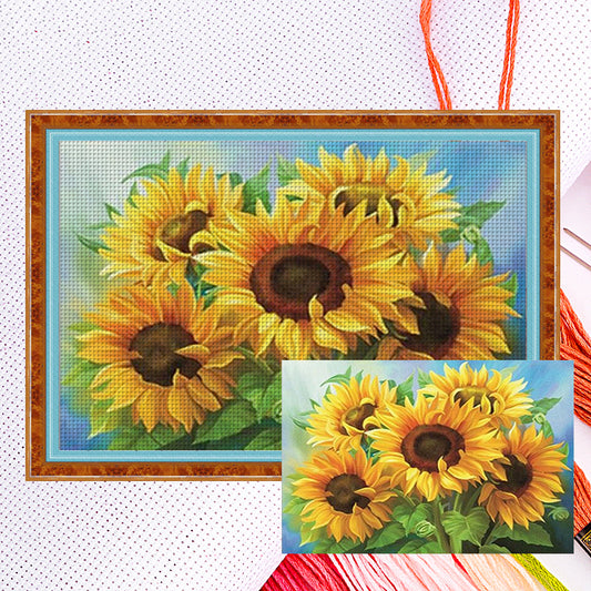 Sunflower - 14CT Counted Cross Stitch 60*40CM