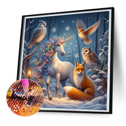 Forest Animals - Full Round Drill Diamond Painting 30*30CM