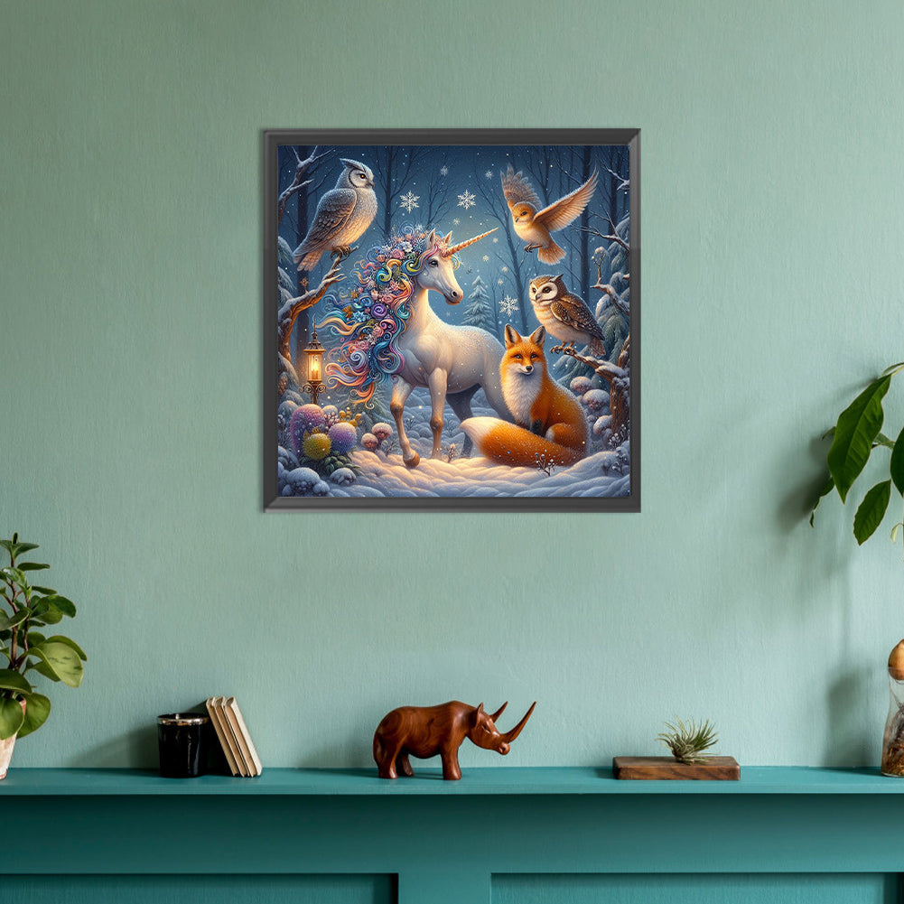 Forest Animals - Full Round Drill Diamond Painting 30*30CM