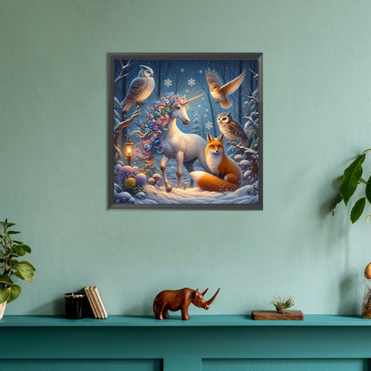 Forest Animals - Full Round Drill Diamond Painting 30*30CM