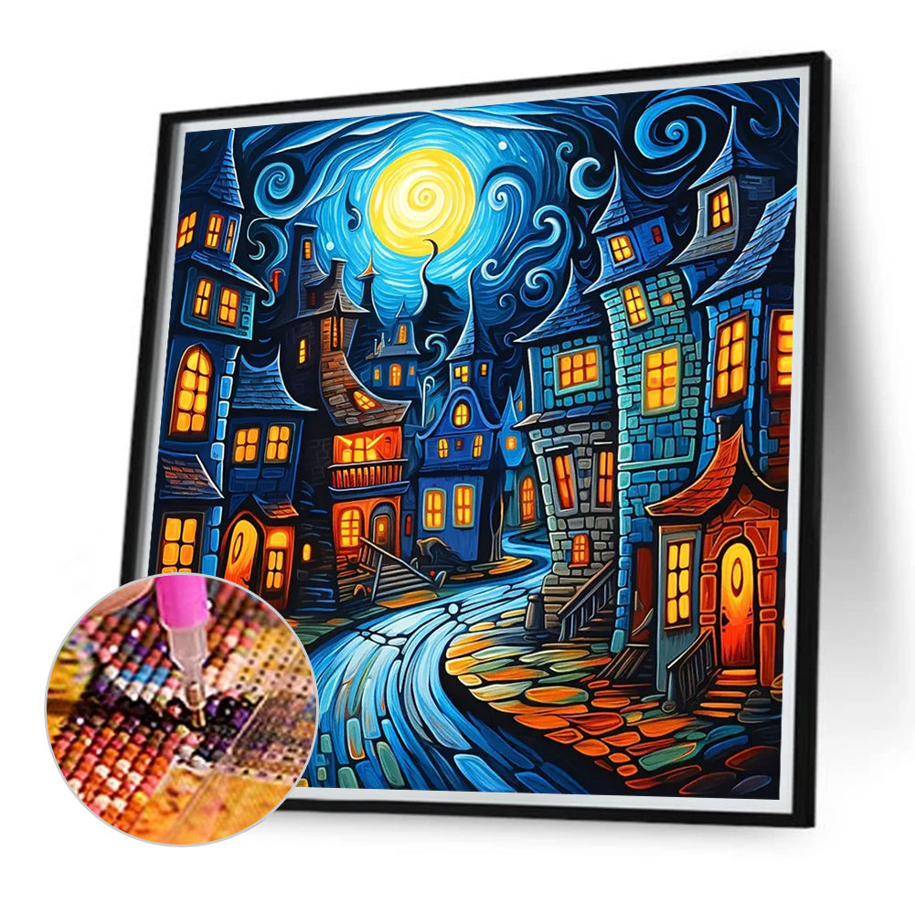 Star City - Full Round Drill Diamond Painting 40*40CM