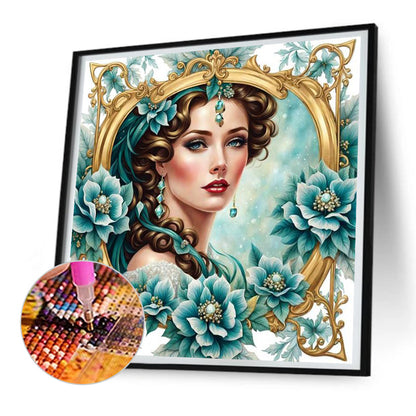 Noble Lady - Full Round Drill Diamond Painting 30*30CM