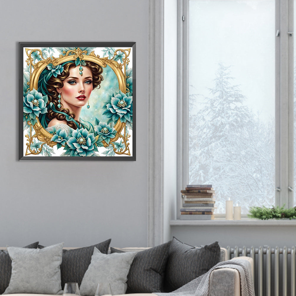Noble Lady - Full Round Drill Diamond Painting 30*30CM