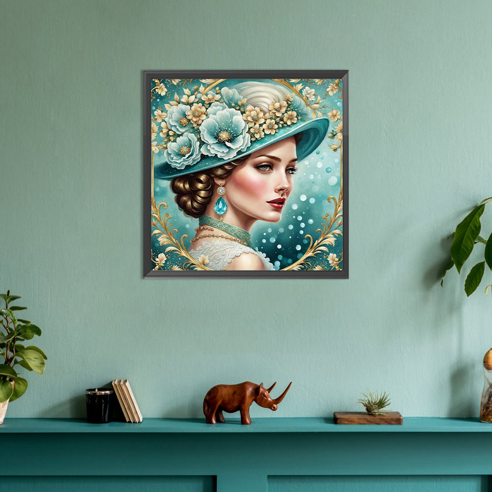 Noble Lady - Full Round Drill Diamond Painting 30*30CM