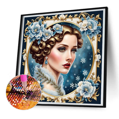 Noble Lady - Full Round Drill Diamond Painting 30*30CM